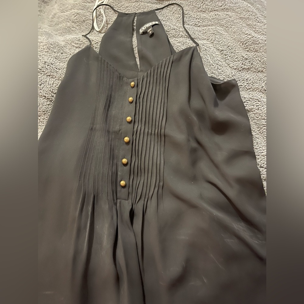 Express, black tank top blouse
